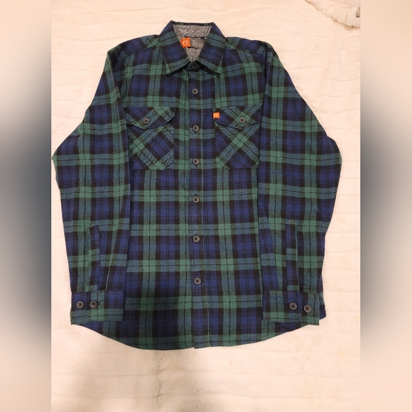 The American Outdoorsman | Navy Blue and Green plaid Men's shirt | Size M | NWOT - Picture 1 of 5